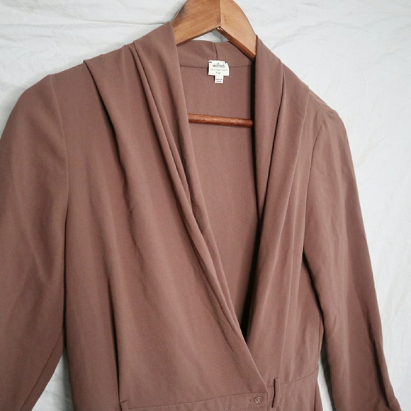 Wilfred deep v button wrap dress - Picture 5 of 9